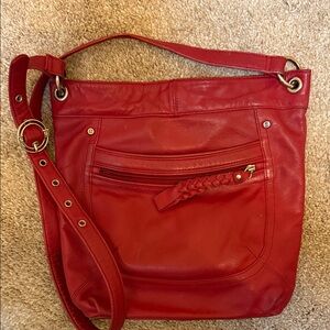 Stone Mountain  medium Dark Red Shoulder Bag, like new